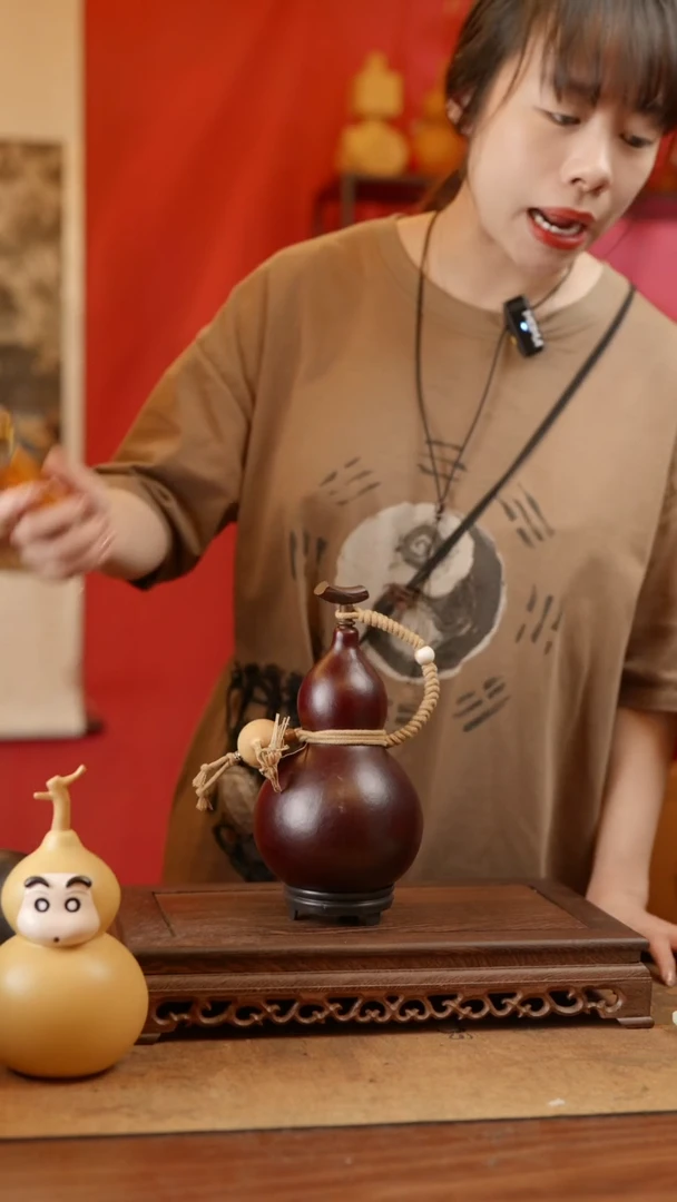 【闪购商品】精品天然大漆工艺防渗内胆酒葫芦~185