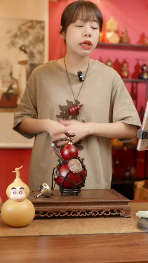 【闪购商品】6号精品天然大漆工艺防渗内胆酒葫芦~
