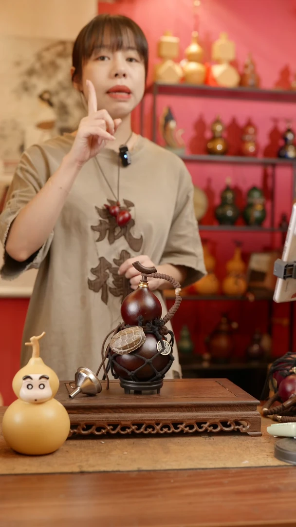 【闪购商品】53号精品天然大漆工艺防渗内胆酒葫芦~