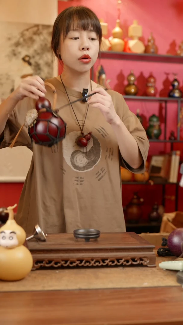 【闪购商品】101号精品天然大漆工艺防渗内胆酒葫芦~