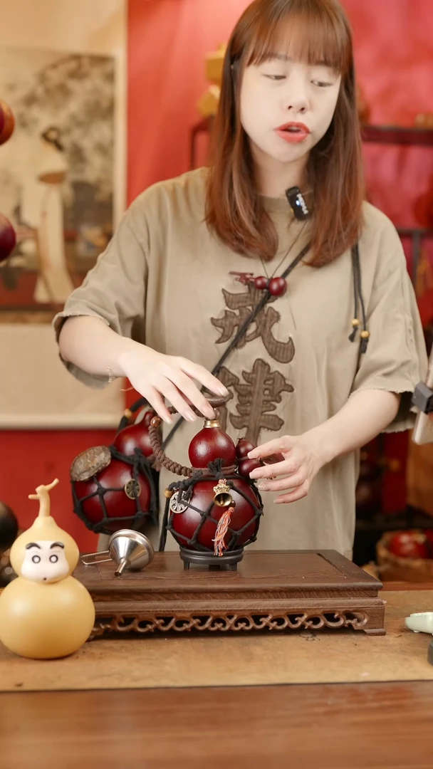 【闪购商品】17号精品天然大漆工艺防渗内胆酒葫芦~
