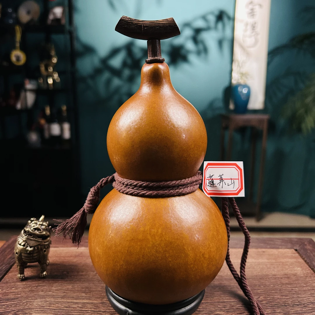 臻藏级 —【蓬莱山】—【凌梦葫】正宗非遗大漆酒葫芦珍藏福禄摆件