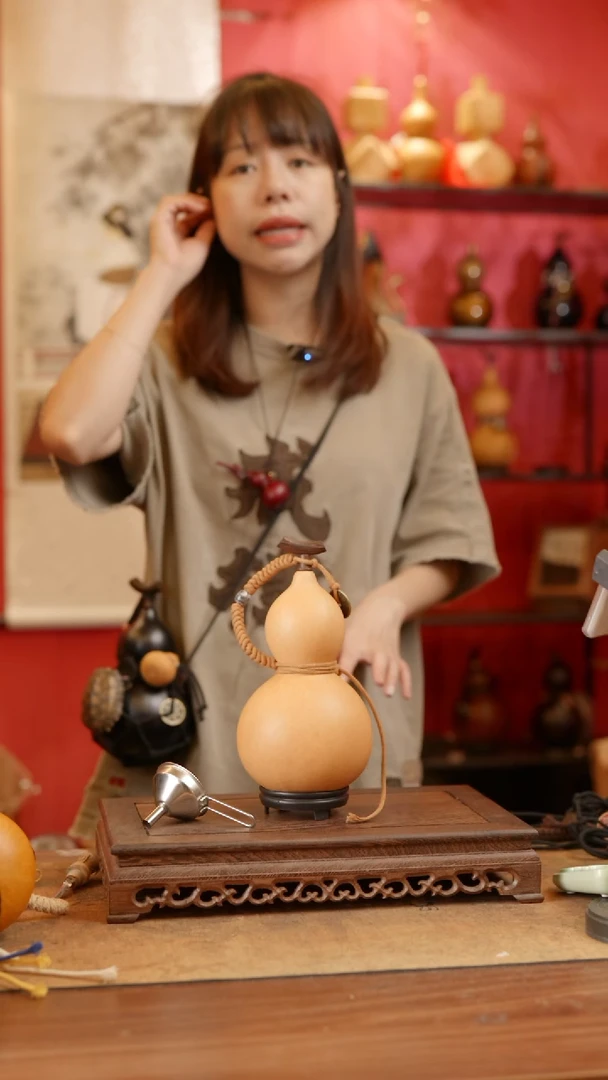 【闪购商品】72号精品天然大漆工艺防渗内胆酒葫芦~