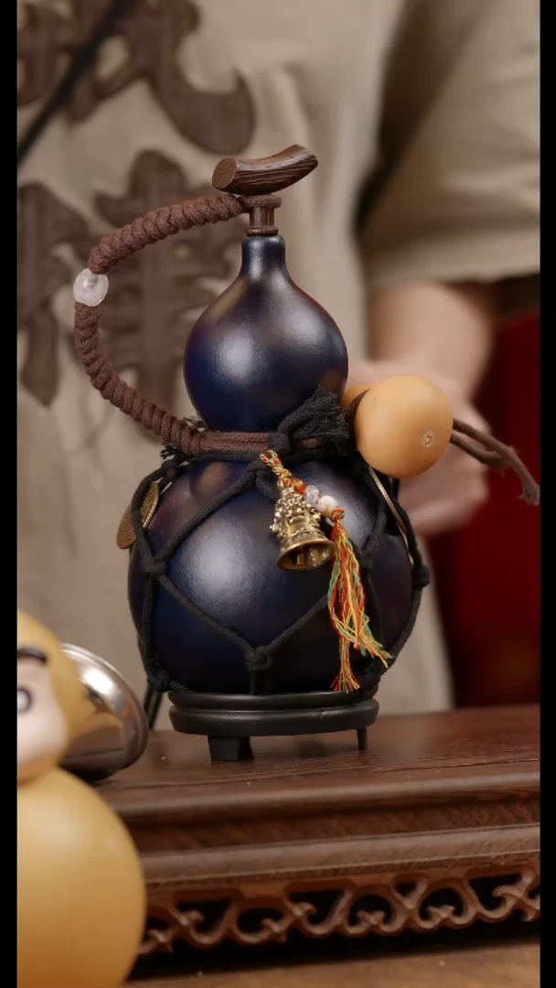 【闪购商品】417号精品天然大漆工艺防渗内胆酒葫芦~