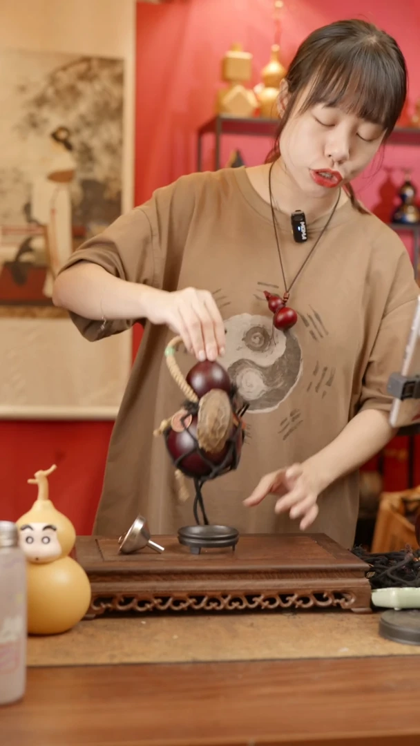 【闪购商品】98号精品天然大漆工艺防渗内胆酒葫芦~