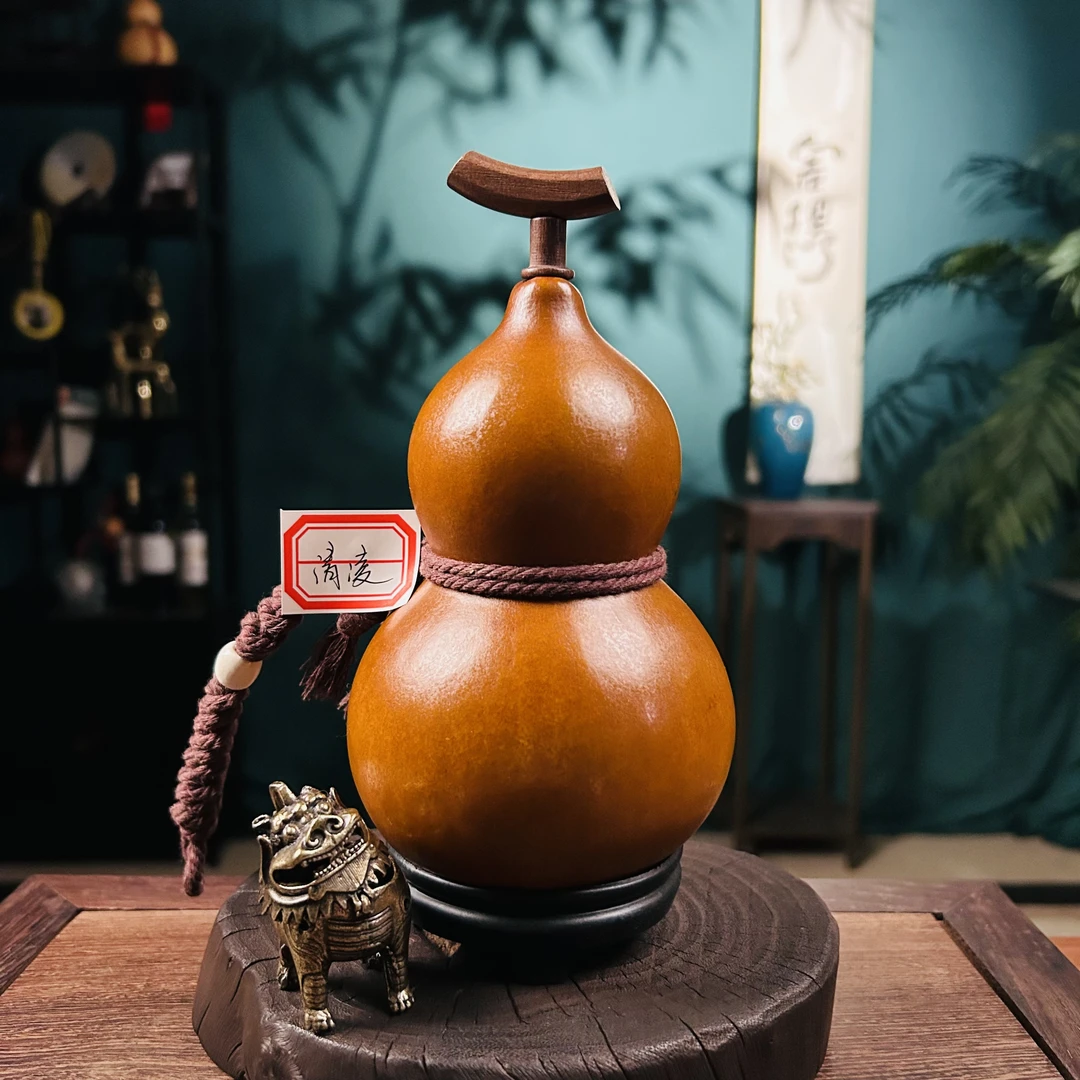 典藏级 —【清凌】—【凌梦葫】正宗非遗大漆酒葫芦珍藏福禄摆件
