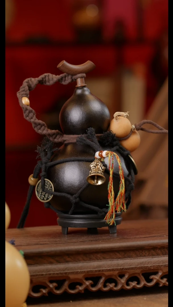 【闪购商品】270号精品天然大漆工艺防渗内胆酒葫芦~