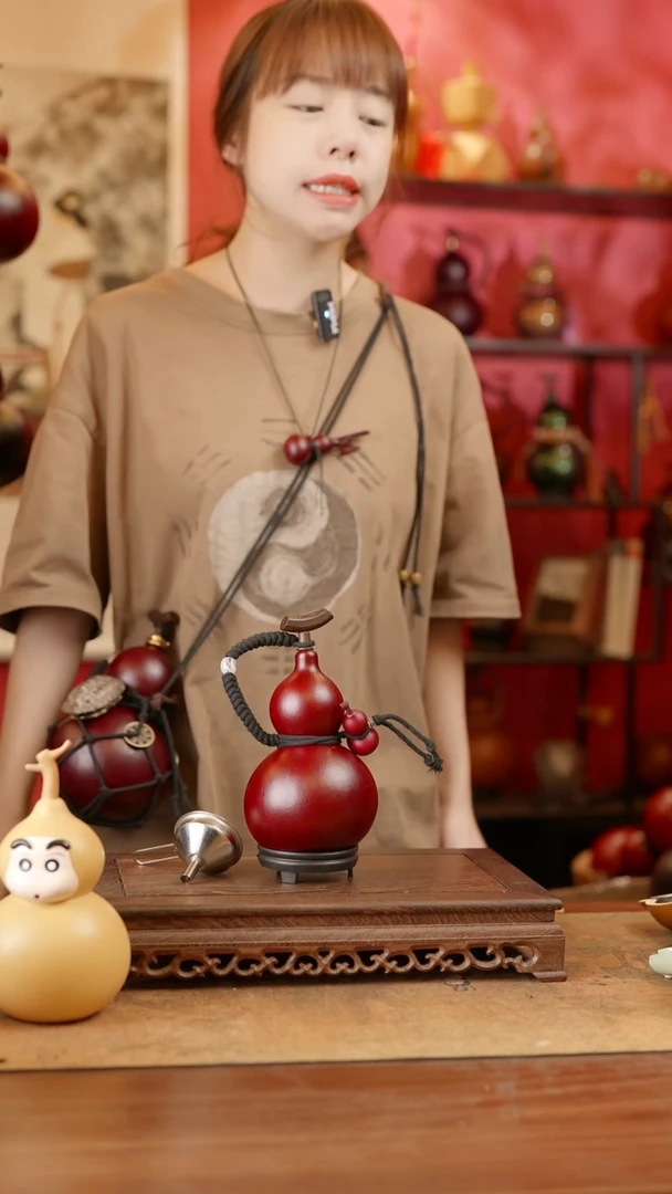 【闪购商品】3号精品天然大漆工艺防渗内胆酒葫芦~