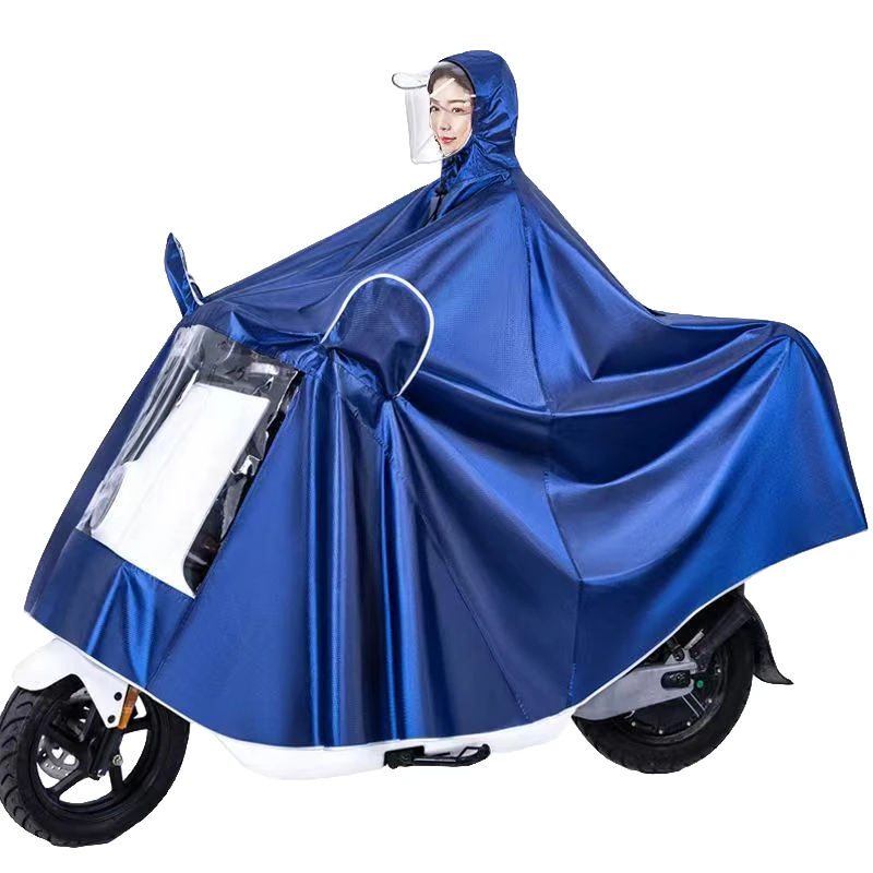 防暴雨雨衣加厚加大摩托车雨衣男女单人双人电车骑行速干收纳雨披