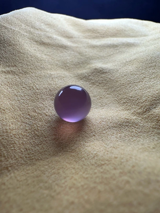 保山蒲缥冰紫～单珠，无杂裂，尺寸10左右，拍前请咨询紫色