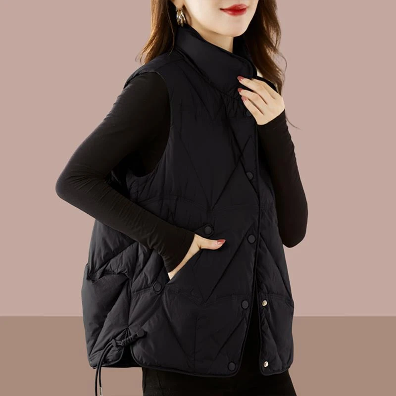 马甲女秋冬高级感时尚保暖棉服背心外套洋气时髦休闲马夹上衣
