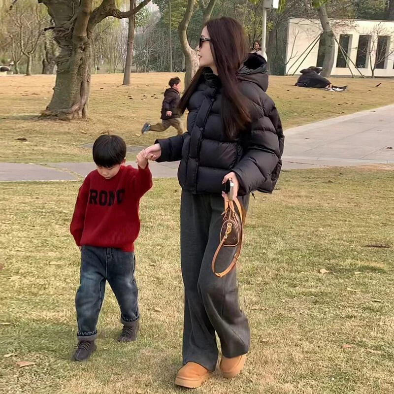 加厚棉服女2025年新款冬季时尚小个子短款泡芙棉袄爆款连帽面包服