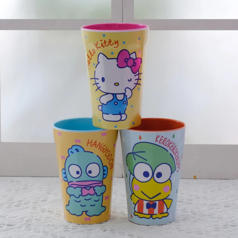 MKB卡通漱口杯动漫周边密胺杯仿瓷果汁杯牛奶杯儿童水杯子防摔