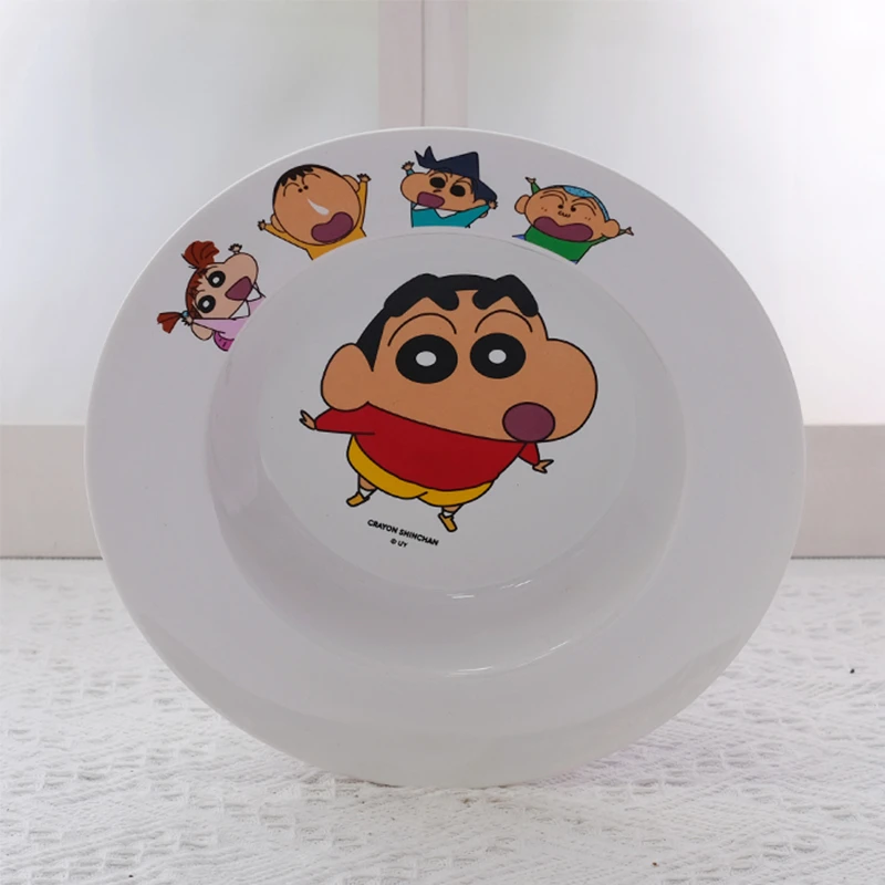 TKP卡通动漫周边陶瓷盘子印花西餐盘家用宽边菜盘深盘点心盘餐具