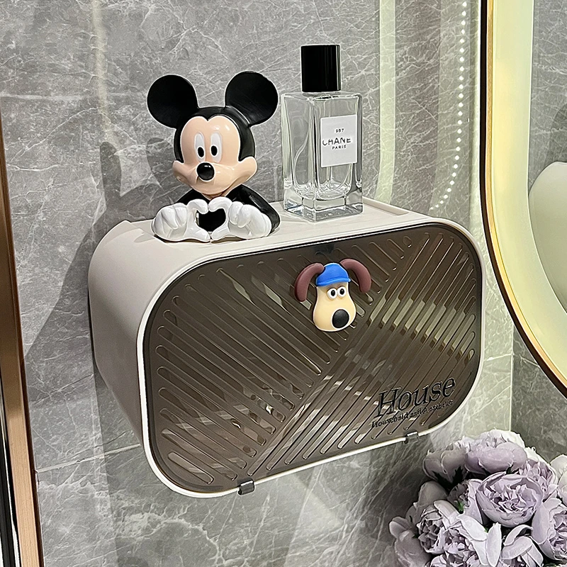 卫生间纸巾盒浴室挂壁卷纸抽纸厕纸盒厕所免打孔挂墙卫生纸收纳盒