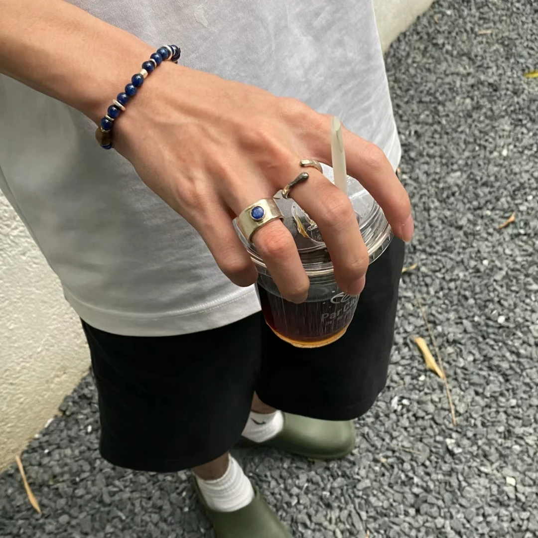 铜合金戒指 【永恒之心戒指】复古小众个性指环时尚男生戒指