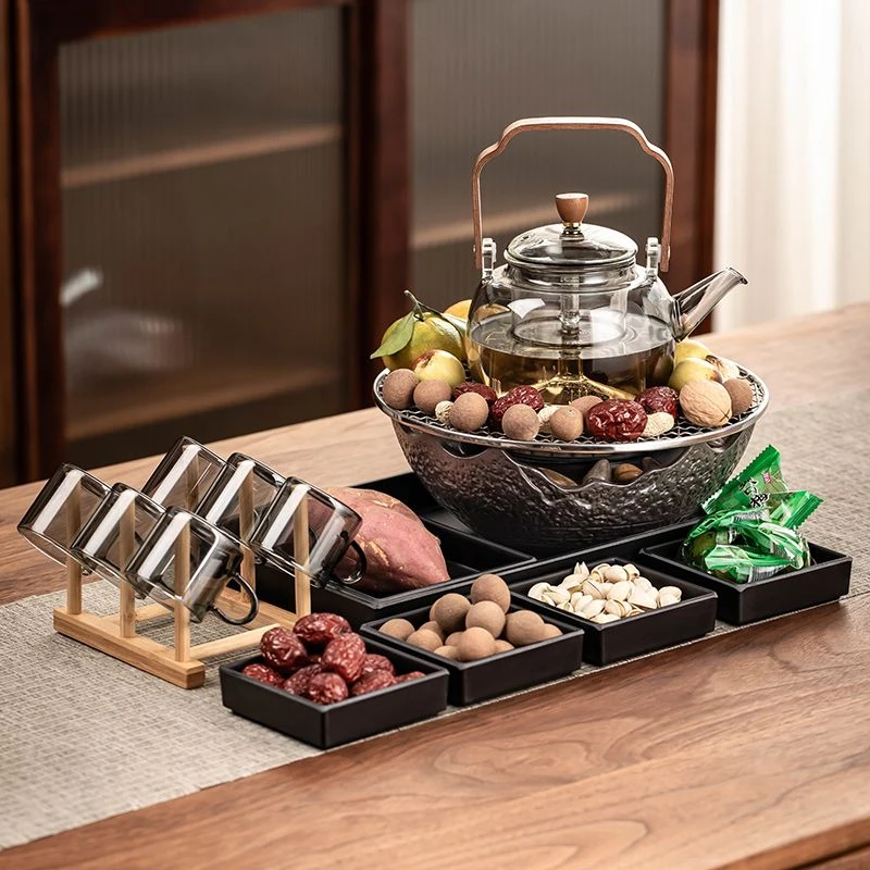 2024新款围炉煮茶器具全套室内家用罐罐烤奶煮茶壶冬日电陶炉烧水