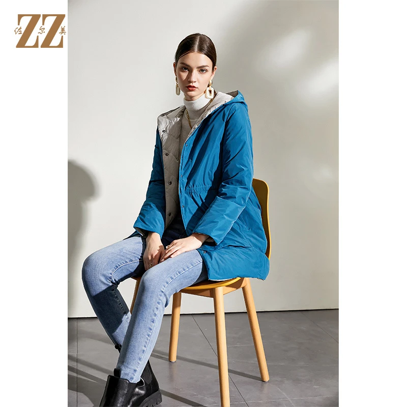 ZZ/佐尔美佐尔美冬季上新 双面穿时尚经典羽绒服外套女E04YY05