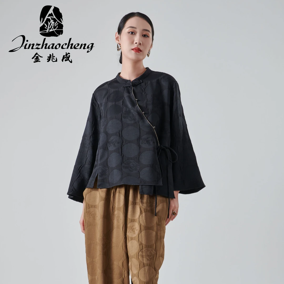 【BIK GA.U】2024年秋季设计师原创新中式国风气质显瘦宽松大码外套