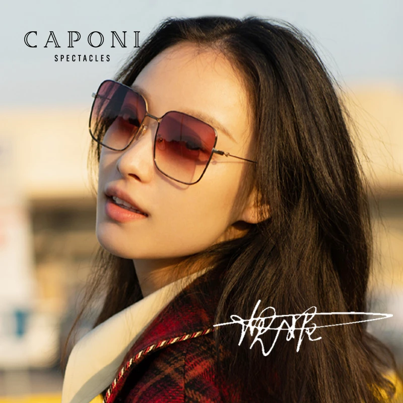 CAPONI墨镜女2024年新款高级感网红大脸显瘦韩版潮太阳镜防紫外线