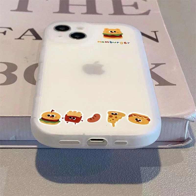 薯条奶酪苹果15手机壳iPhone14ProMax女13/7/8P/12/xr软壳X全包11