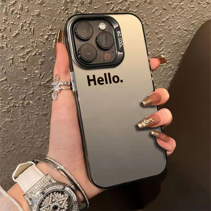 简约笑脸苹果15手机壳iPhone14pro创意13银色12个性x简约11保护套