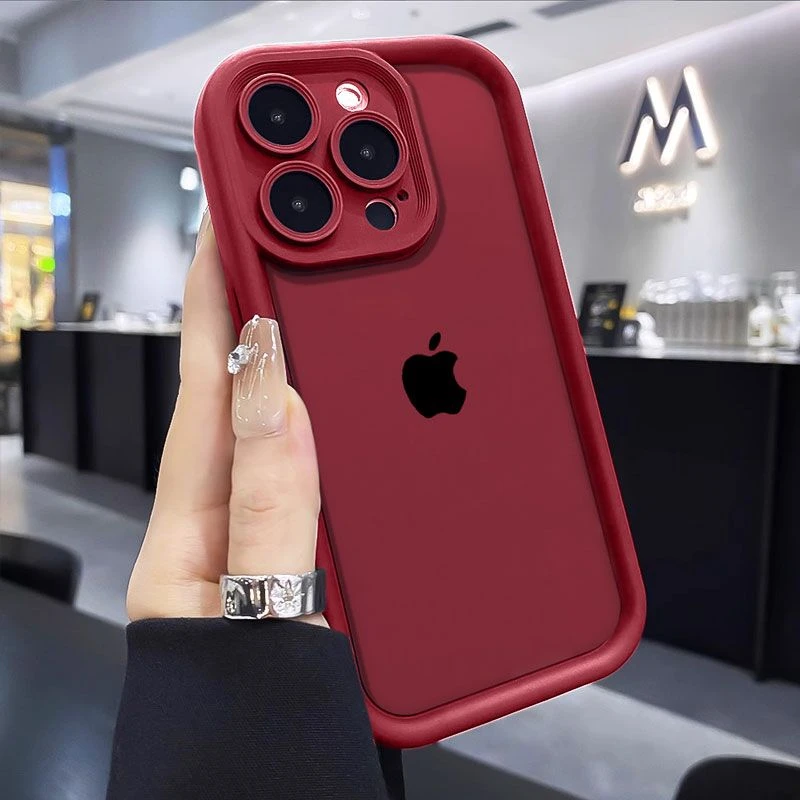 ins苹果15ProMax手机壳iPhone14新款13硅胶12简约11软壳X女8