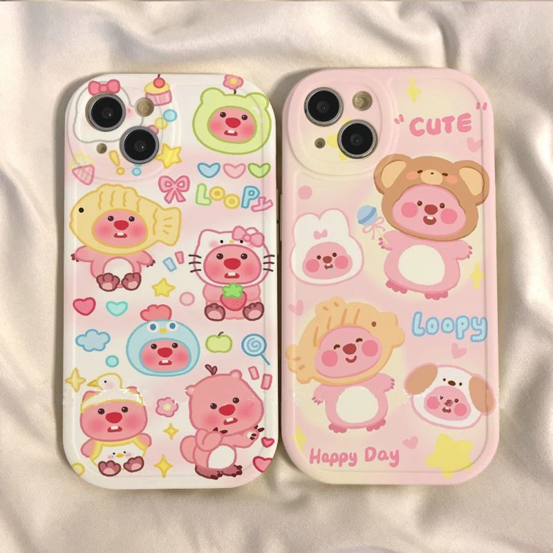 头套海狸苹果15手机壳iPhone14ProMax女13/7/8P/12/xr防摔X软壳11