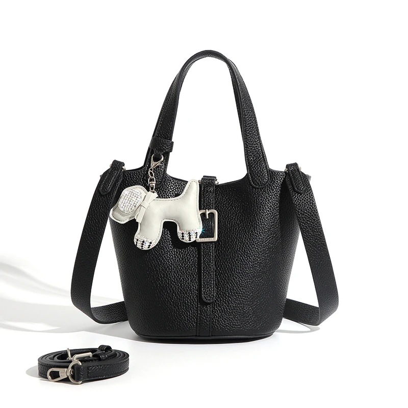 2024新款经典菜篮子轻奢休闲百搭单肩斜挎手提包836高级黑