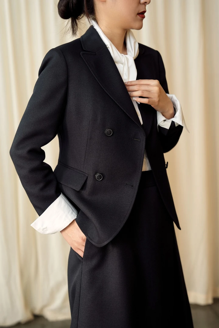 【EMPRESS/恩比麗蕬】秋冬西服套装复古商务重磅设计师职业时尚休闲