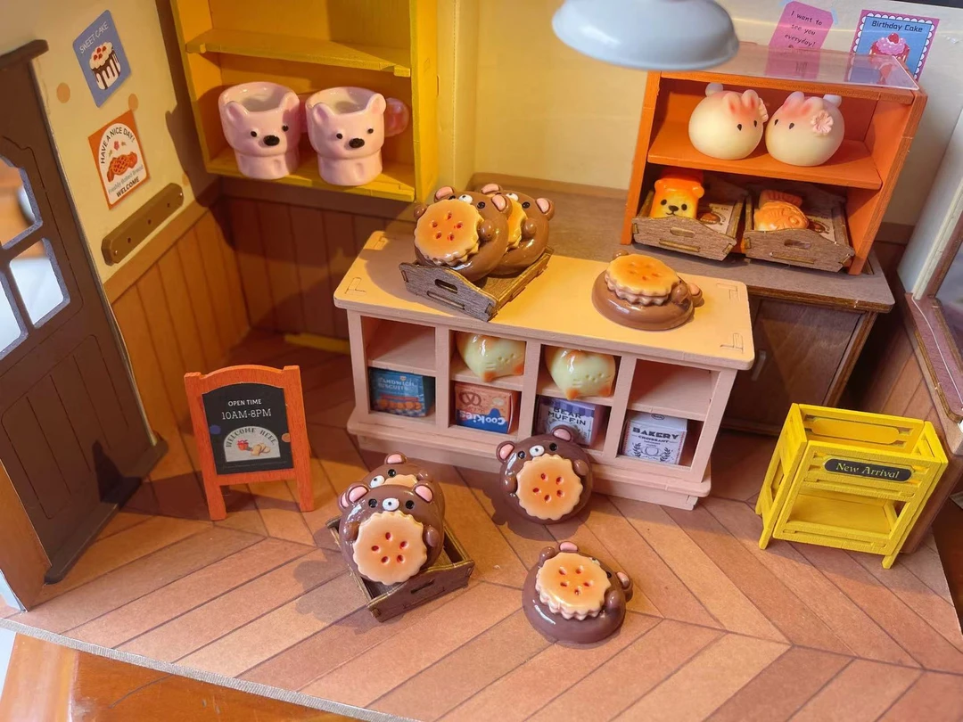 【团总定制小熊饼干】树脂diy配件