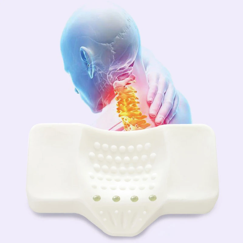 DANNIJO C型玉石颈椎枕  护颈助眠记忆棉枕头  不可水洗