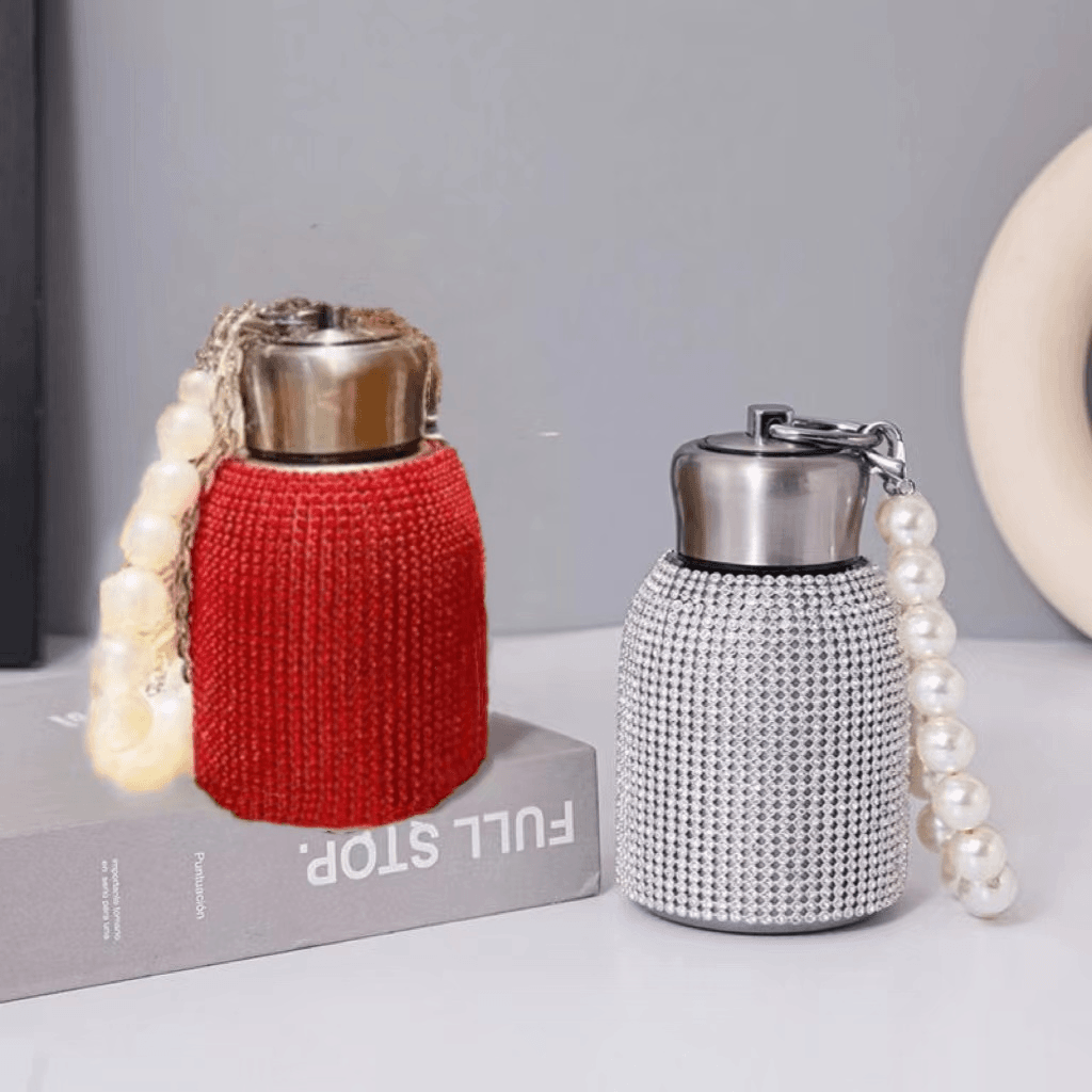 小巧保温杯保温杯吸管手工水杯车载可爱复古创意（颜色随机）