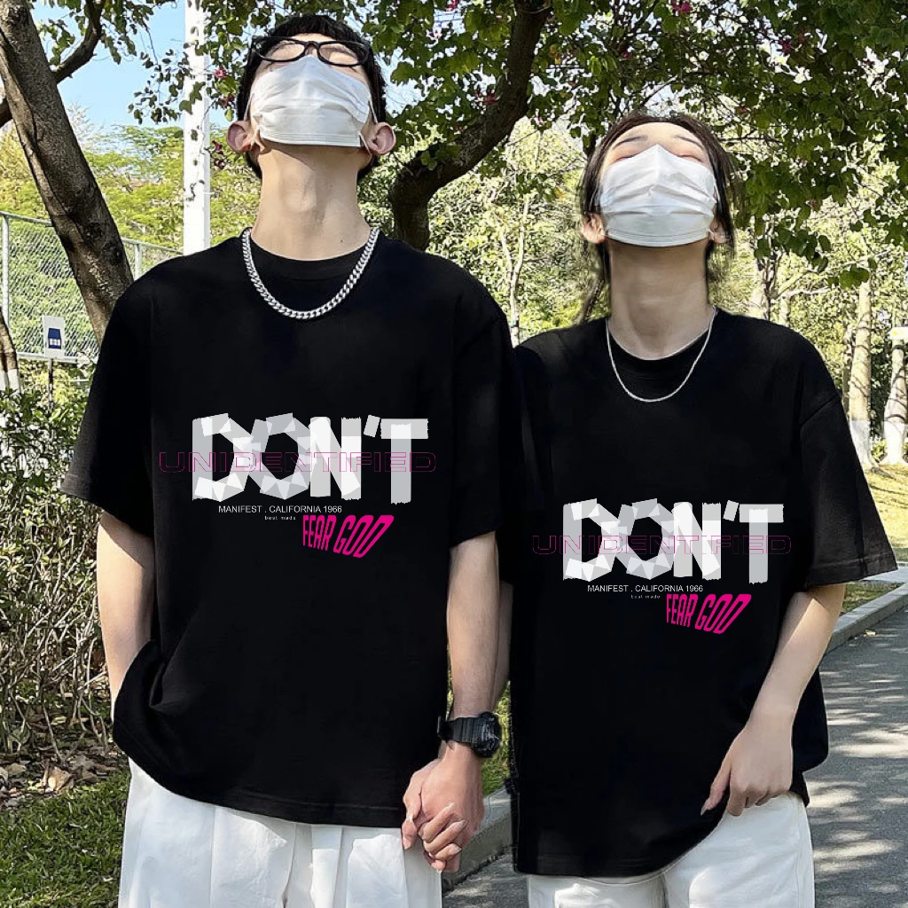 #纯棉#DON'T英文 170斤-300斤 纯棉宽松大码夏季T恤休闲百搭短袖