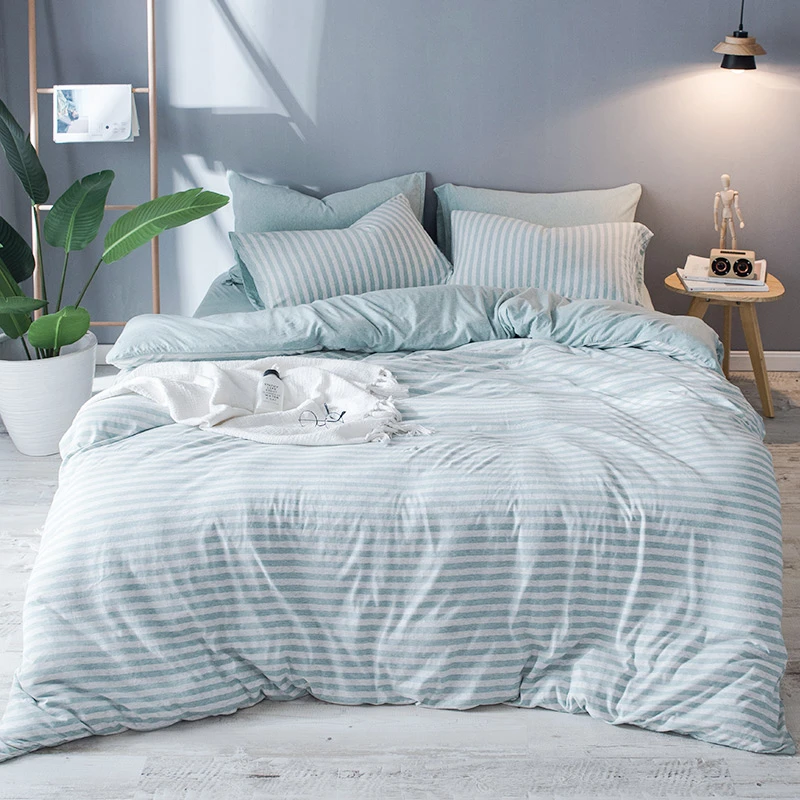 [天竺优选]-单品被套100%纯棉天竺彩棉被罩简约纯色日式M2003