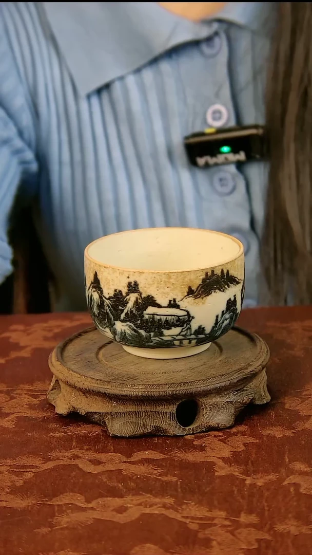 【闪购商品】景德镇芝山堂柴烧青花杯双十一特价