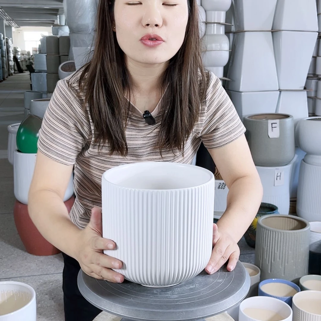 【闪购商品】陶瓷20CM以下口径18.5-18。亚白