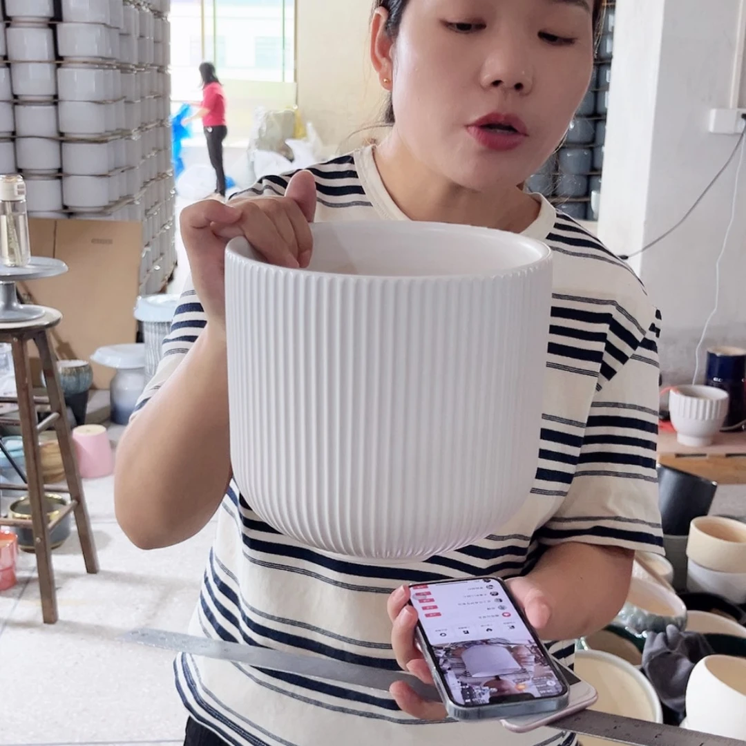 【闪购商品】陶瓷20CM以下口径18.5-18。亚白