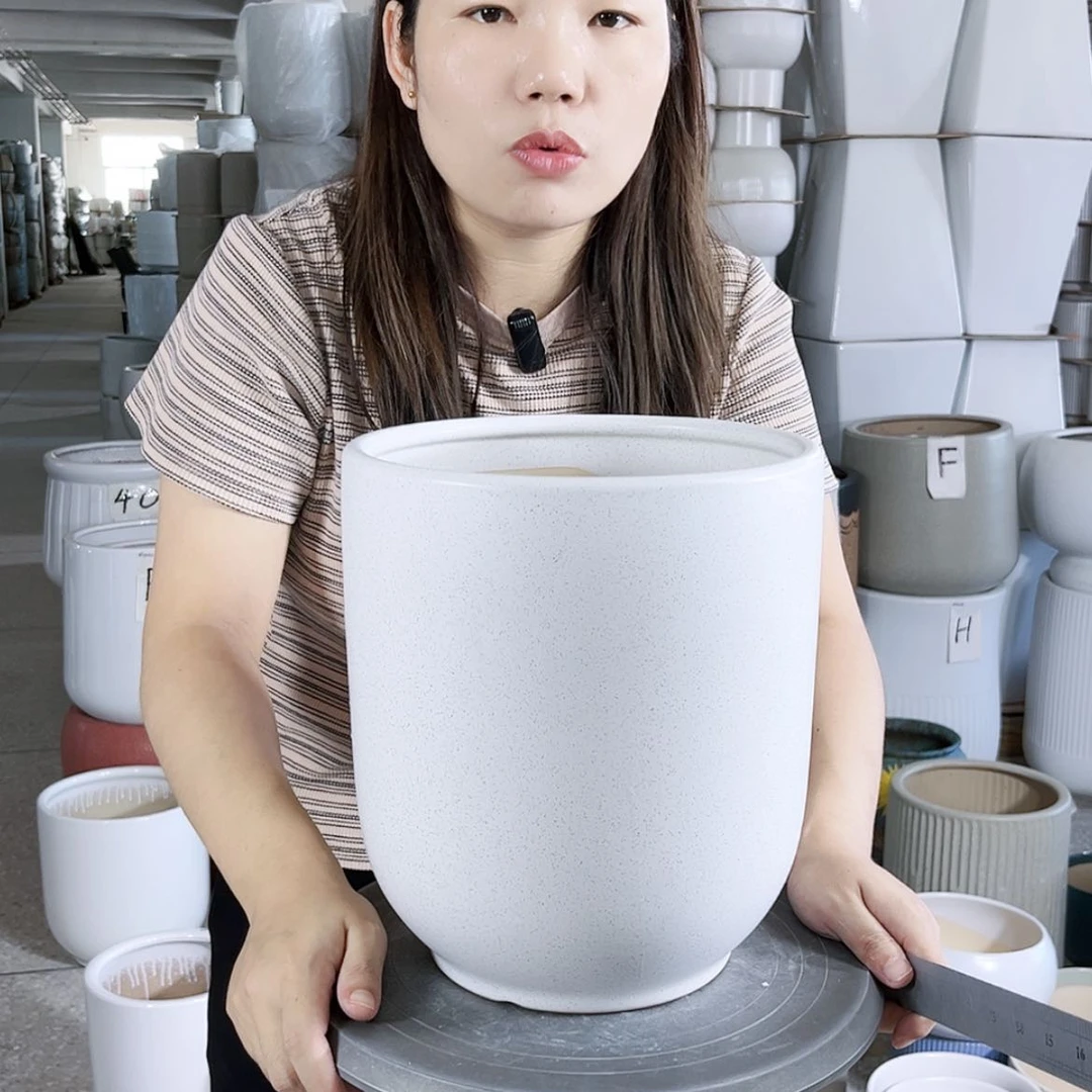 【闪购商品】陶瓷20CM（含）-50CM（不含）口径24-27。亚白