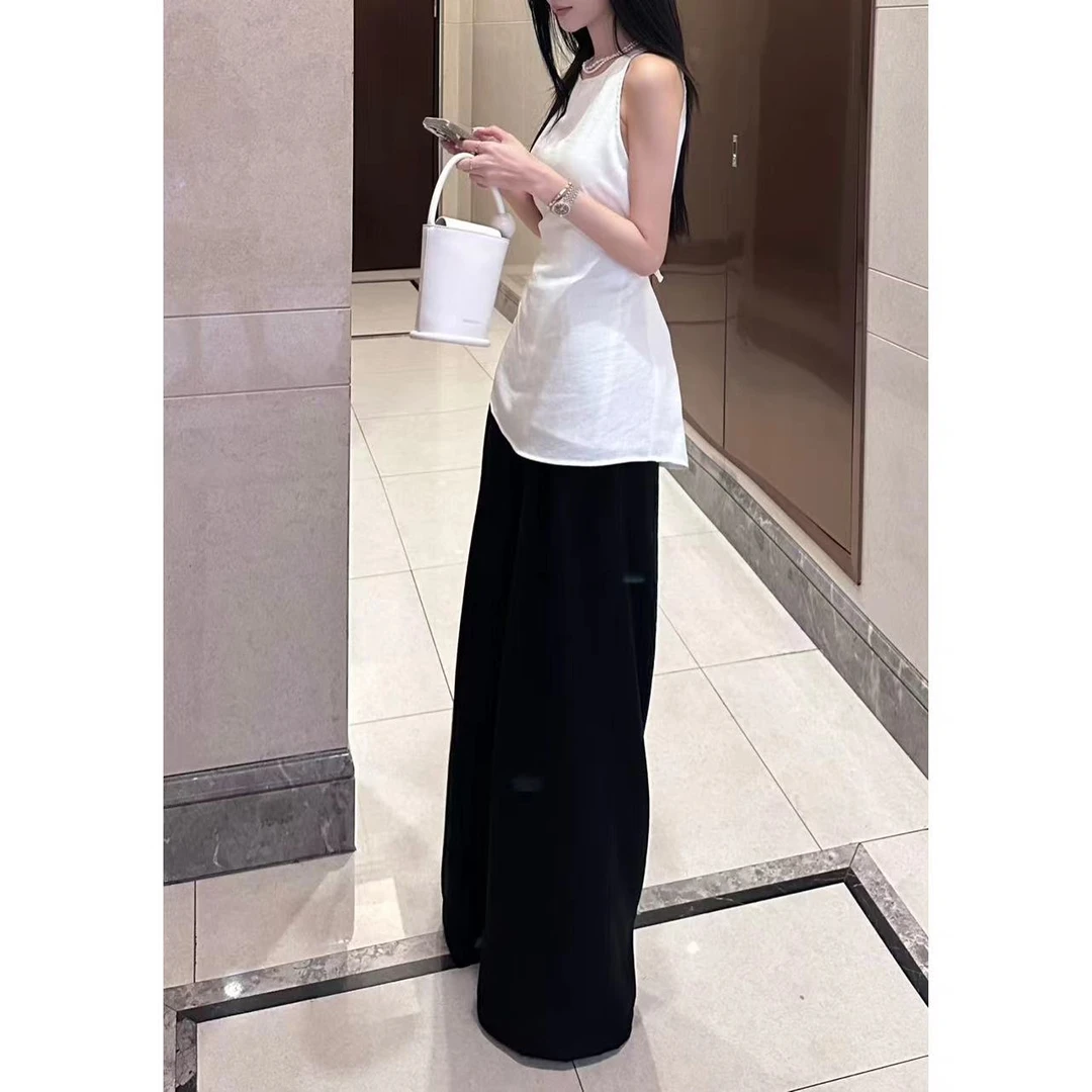 ALIN【泡沫之夏2】2025夏季时尚气质显瘦休闲高腰休闲裤