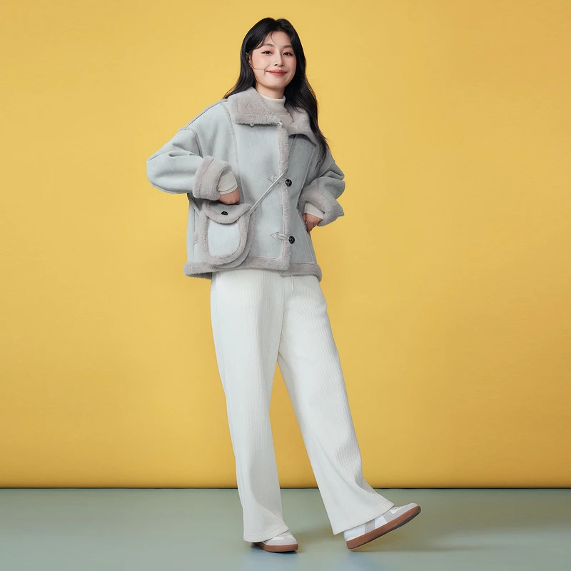 Basic House/百家好冬季韩版保暖加厚外套-B06245S8632