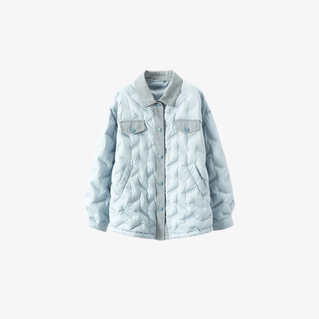 Basic House/百家好冬季热力感百搭轻薄短款羽绒服B0703B50332