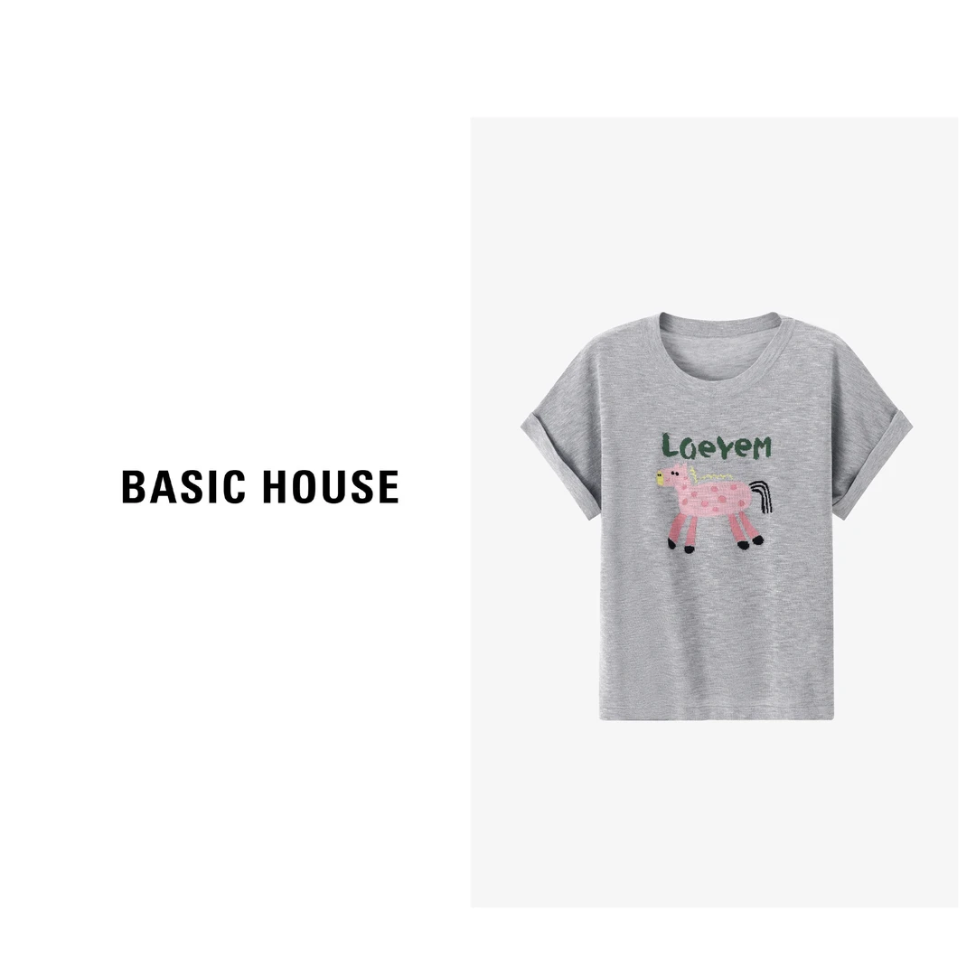 Basic House/百家好早秋休闲宽松小众百搭时尚针织衫-B0624S5N742