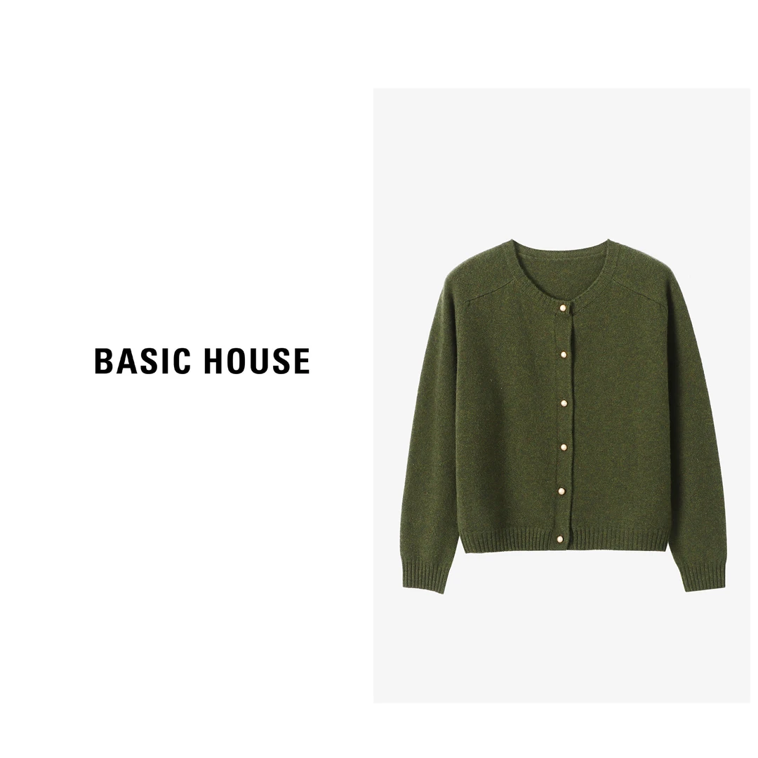 Basic House/百家好洋气女春季轻奢时尚百搭气质毛衣-B0624H5D652