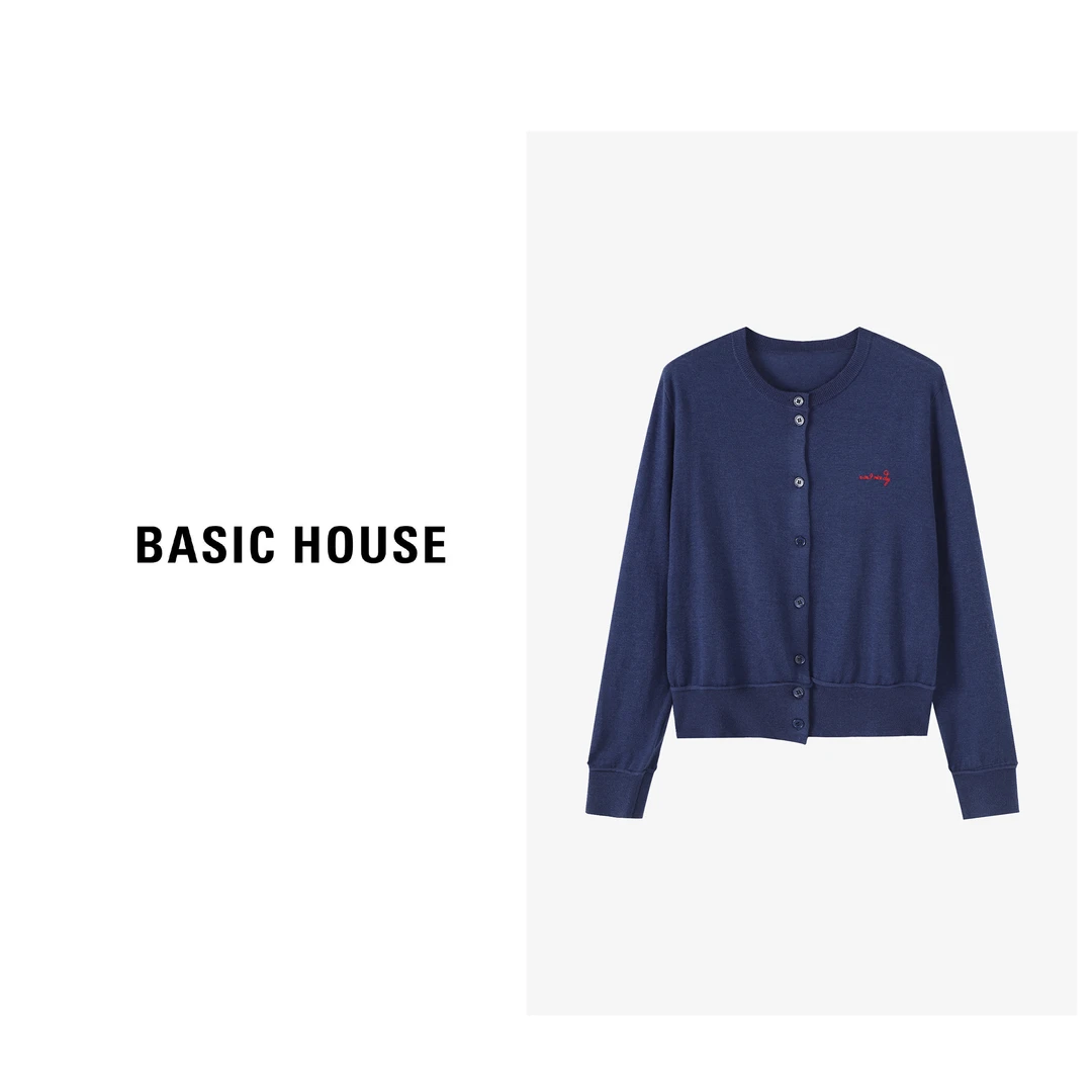 Basic House/百家好秋季长袖时尚简约百搭气质上衣-B0624E5L982