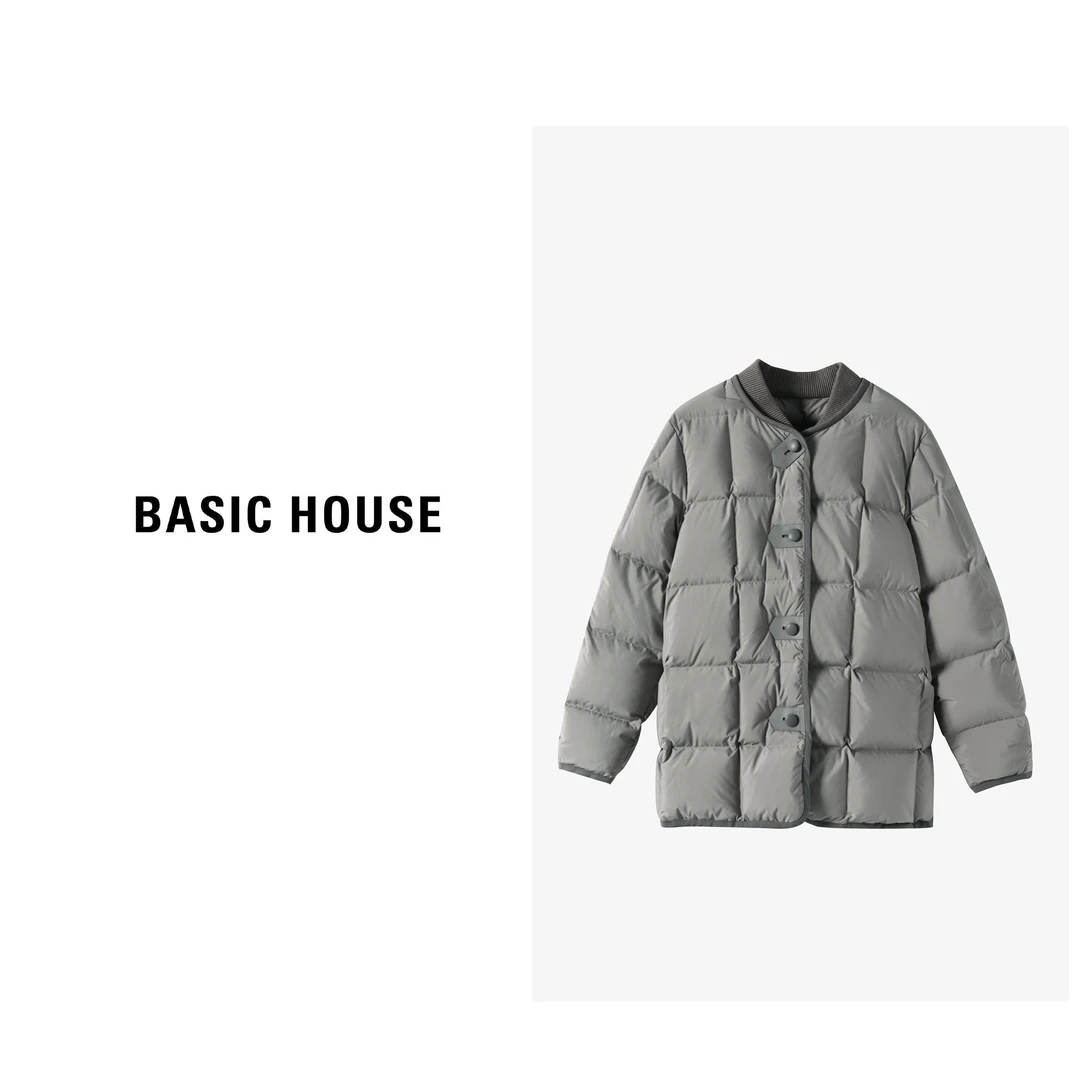 Basic House/百家好C热力感新国风设计师保暖轻羽绒服B0933B50262
