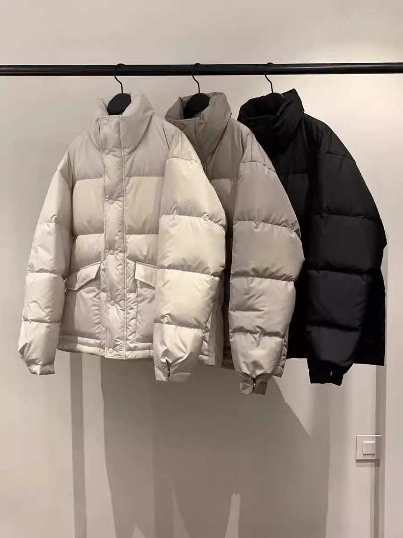 现货~韩国东大门代购object2024秋冬休闲立领宽松百搭女冬款外套