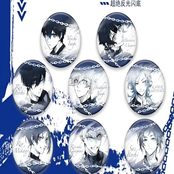 【熊猫】咕咕文创国谷日系《蓝色监狱》荣耀典藏系列徽章  代拆