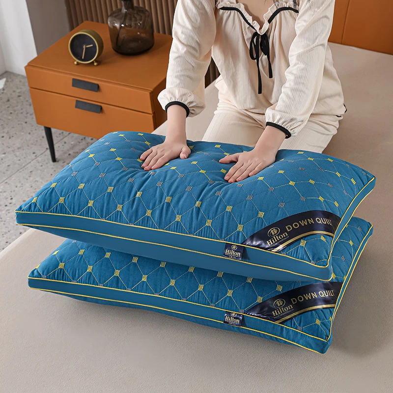 星级枕头枕芯套装成人家用超柔单人护颈保健午睡枕睡眠