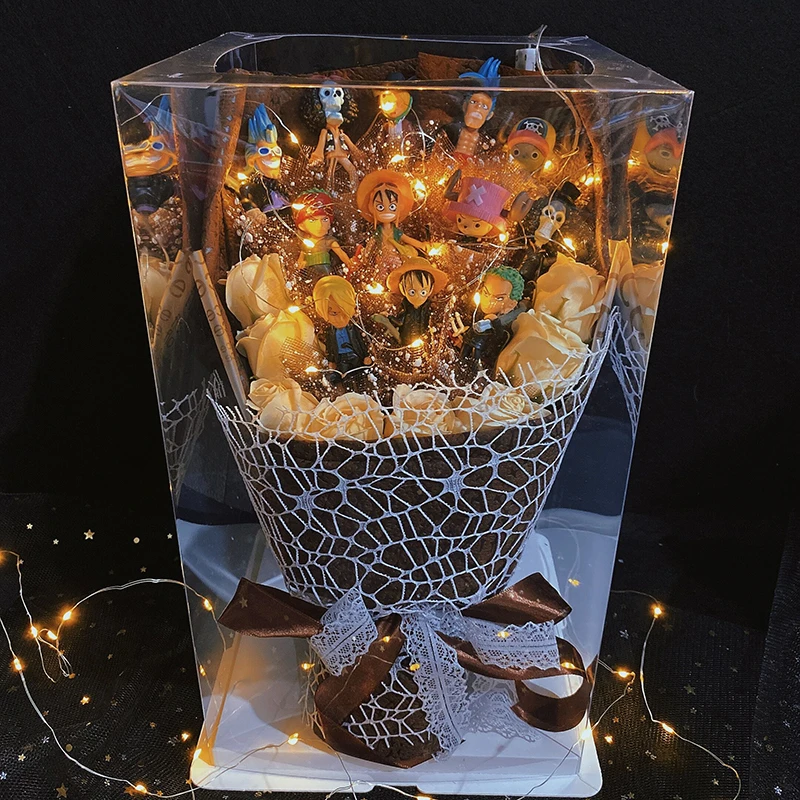 海贼王动漫手办路飞索隆公仔花束生日礼物男创意圣诞送男朋友老公